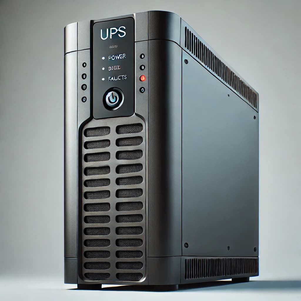 Equipo UPS trifásico instalado en un site de telecomunicaciones